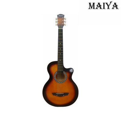 普及练习首选 日落色迈亚38寸全椴木吉他供应与批发